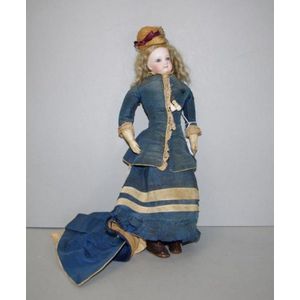 Antique French Parisian porcelain doll, C1880, in original…