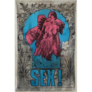 Foil poster of 'Sex!' by Martin Sharpe, Published by Big O…