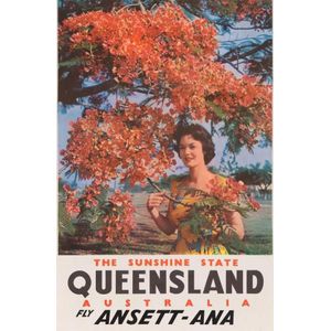 c1960s travel poster, 'The Sunshine State, Queensland,…