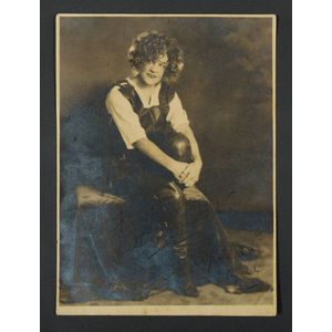 Nellie Stewart autographed photo. Matte photo of Stewart in…