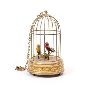 A Swiss singing bird automaton, first half of the 20th century,…