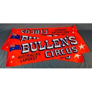 Three early Bullen's circus posters. Banner style, c.1960.…
