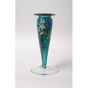 Peter Raos Floral Garden Series art glass vase, tall tapered…
