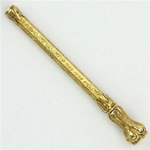 Sampson & Mordan 18 carat gold retractable pencil with elegant…