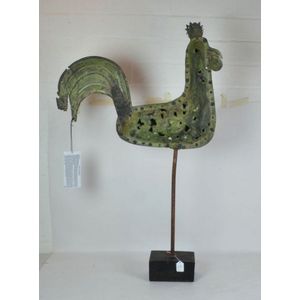 A French Cockerel weather vane 18th century height 82.5 cm…