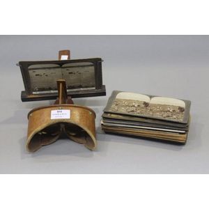 Stereoscopic viewer along with numerous slides to include…