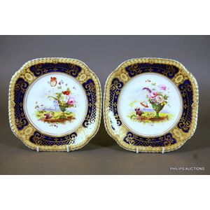 A fine pair of Charles Bourne cabinet plates, circa 1815-20,&hellip;