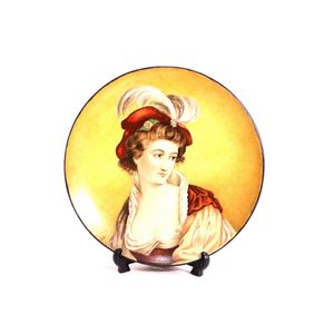 Pair of Pinder Bourne & Co wall plates hand painted decoration.&hellip;