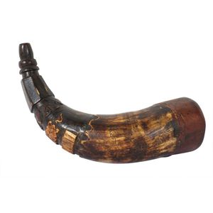 American powder horn late 18th-early 19th century, engraved…