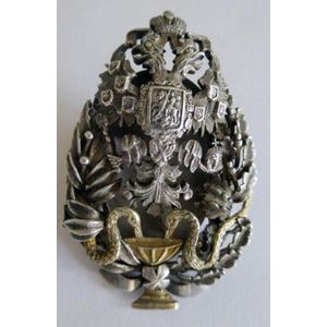 Russian Badge of Medical Officers Awarded the Doctor's Degree.…