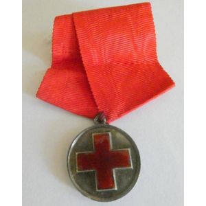Russian Japanese War 1904-1905 silver enamel medal Red Cross…