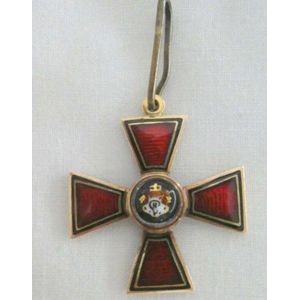 Russian Imperial Order of St Vladimir 4th degree breast badge,…
