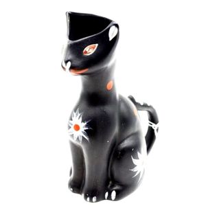 Arthur Wood pottery cat vase, 1950s, 19.5 cm high