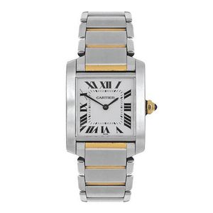 cartier tank francaise two tone