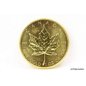 A gold Canadian $50 coin 1OZ 1981, 24ct yellow gold, stamped…