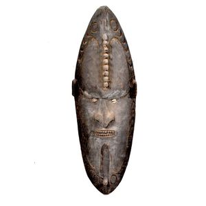 Serrated Ancestral Mask from Papua New Guinea - New Guinean - Tribal