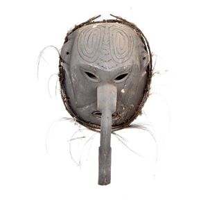 Papua New Guinea Mythical Mask - 50 cm Height - New Guinean - Tribal