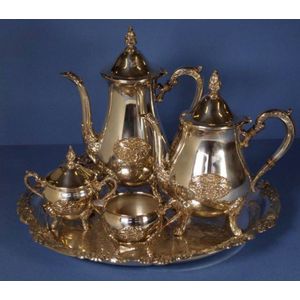 Five piece Viners silver plated tea and coffee set, including…