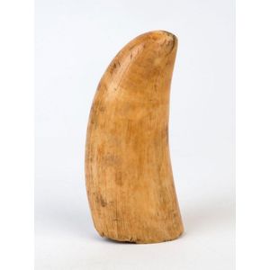 An antique sperm whale tooth with rich 19th century patination…