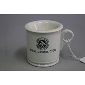 Two piece ironstone Medical Comforts Depots spittoon, The Order…