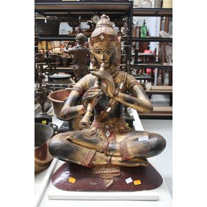 Brass Buddha Statue Large, 63 Cm Big Brass Earth Touching Buddha