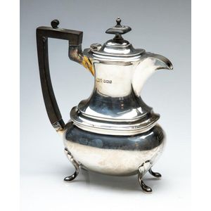 Sterling silver LXV Rococo style coffee pot