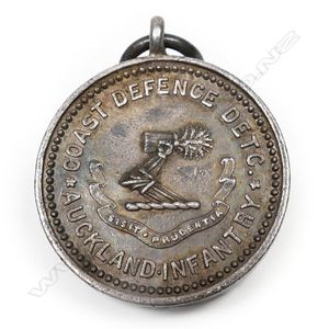 Anton Teutenberg Auckland Infantry Takapuna silver medal 1913,…