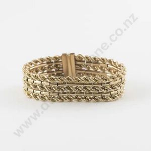 14kt gold 2024 rope bracelet 6.43grams