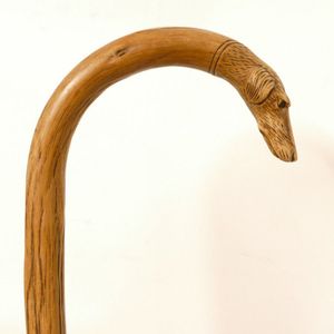 Hound-tipped Hazelnut Hiking Stick - Walking Sticks - Costume 