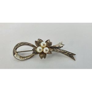 Antique Vintage Deco 925 Sterling Silver English Onyx Rope Twist Pin popular Brooch 9.8g