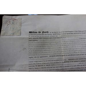 Colonial Tasmanian Land Grant on vellum dated 1836 and signed…
