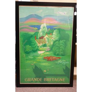 A 1960s 'Air France' promotion travel poster, Grand Bretagne',…