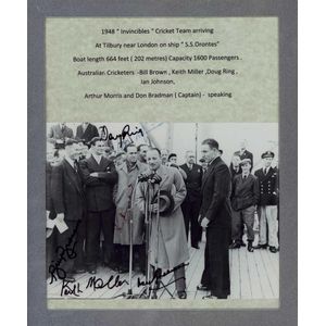1948 Australian Team, reprinted photograph (19 x 14 cm) of the…