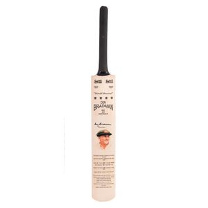 Don Bradman, signature on full size replica 'Sykes' Cricket Bat