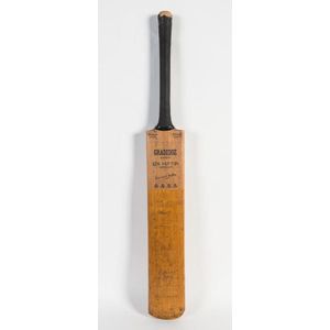 1953 Australian Team: 'Gradidge - Len Hutton' Cricket Bat…