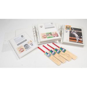 Cricket Autographs: Collection well presented on pages,…