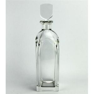 Orrefors square line decanter with a etched signature to the…