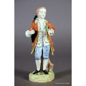 A Carl Thieme Potschappel (Dresden) porcelain figure, circa…