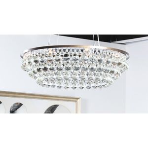 Ochre, London, Arctic Pear chandelier, polished nickel frame…