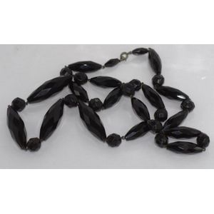 Vintage French jet necklace