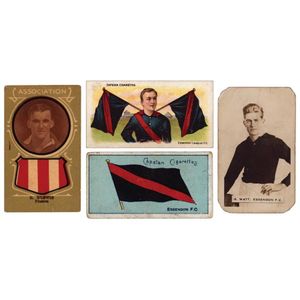 c1910-2008 football cards, noted 1910 Wills 'Club Flags' (18);…