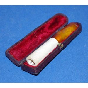 Art Deco Amber Cigar Holder in Original Case - Smoking Accessories ...