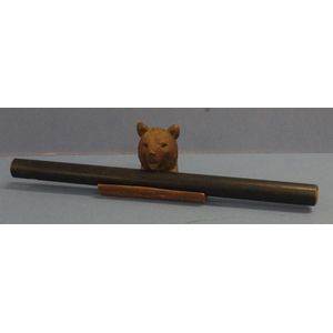 Vintage carved wood bear standish, bear's head (marked Rigi)…