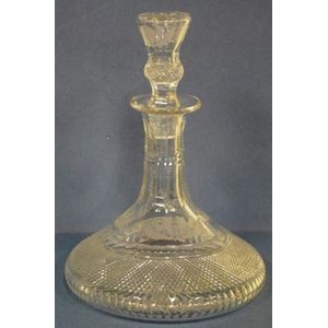 Edinburgh Crystal thistle magnum ships decanter, height 29 cm