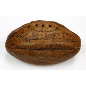 Miniature Rugby Ball, 1946, Kiwis, 2 NZEF 'Match' miniature…