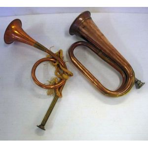 Vintage military and civilian brass bugles - price guide and values