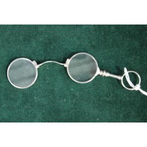 A Lorgnette with a sterling silver handle, Assayed A. Abraham…