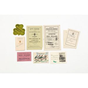 Official Programmes and Ephemera from the Irish leg 2nd N.Z.E.F.…