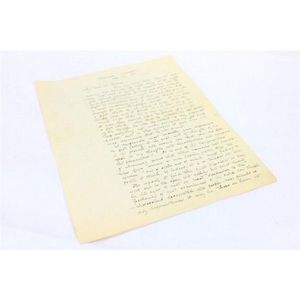 Autographed letter signed by American Artist Stephen Parrish…