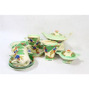 Royal Doulton 'Caprice' Teaset for Six (22Pces) - Royal Doulton - Ceramics